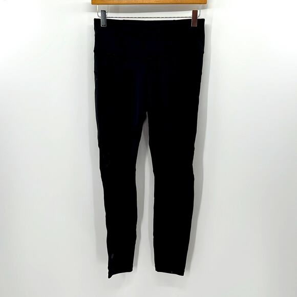 Athleta High Rise Leggings with Mesh Panels - Black - Small - Picture 1 of 10